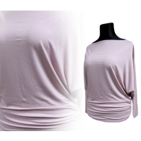 Tunika Amaya z marszczeniem na biodrach - perłoworóżowa