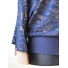 Bluzka kimono XXL dwuwarstwowa z ażurową koronką
