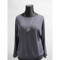 Lekko dopasowana bluzka z rękawem kimono