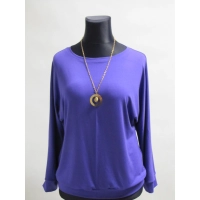 Lekko dopasowana bluzka z rękawem kimono