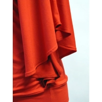 Bluzka Soraya fantazyjna z rękawami jak motyle - czerwona