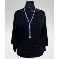 Bluzka Soraya z fantazyjnym rękawem - maxi rozmiary