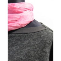 Ciepły sweter kimono ciemny szary melanż/ czarny