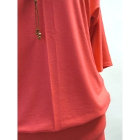 Sukienka Camilla zbluzowana z rękawem 3/4 Kimono