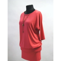 Sukienka Camilla zbluzowana z rękawem 3/4 Kimono