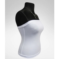 Krótki top TUBA bluzka bez ramiączek - ecru