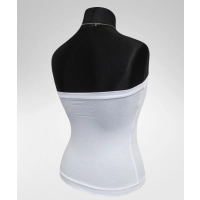 Krótki top TUBA bluzka bez ramiączek - ecru