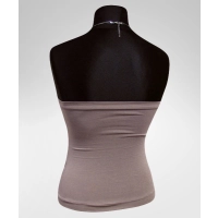 Bluzka Paula - top plażowy bez ramiączek tuba mocca