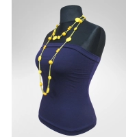 Krótki top TUBA bluzka bez ramiączek - granat