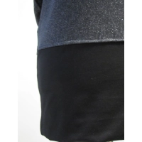 Tunika brokatowa kimono z wykładanym golfem