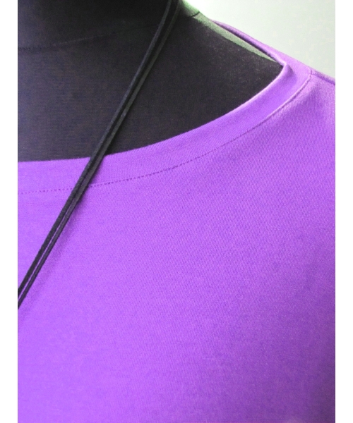 Fioletowa bluzka dzianinowa z długim rękawem