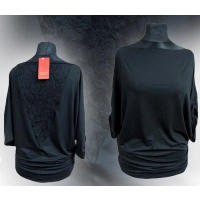 Tunika Grace - maxi nietoperz z koronką na plecach