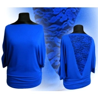 Tunika Grace nietoperz z koronką na plecach - duże rozmiary