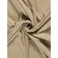 Elastyczna dzianina Jersey Brokat na sukienki - kolor beżowy