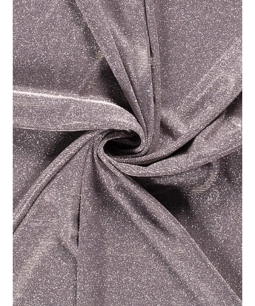 Elastyczna dzianina Jersey Brokat na sukienki - kolor brudny róż