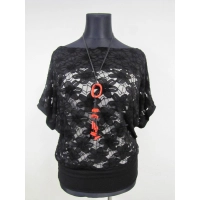 Ażurowa narzutka XXL kimono ze ściągaczem