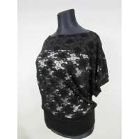 Ażurowa narzutka XXL kimono ze ściągaczem