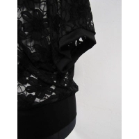 Ażurowa narzutka XXL kimono ze ściągaczem