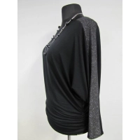 Tunika Anita z błyszczącymi lampasami na rękawach