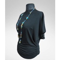 Tunika kimono z marszczeniami na biodrach