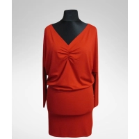 Sukienka Edith XXL nietoperz z dekoltem