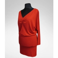 Sukienka Edith XXL nietoperz z dekoltem