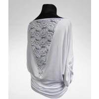 Tunika Grace - maxi nietoperz z koronką na plecach