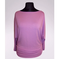 Tunika Amaya kimono nietoperz dla puszystej - liliowa