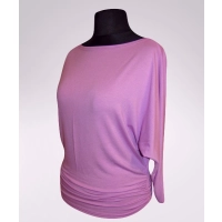 Tunika Amaya kimono nietoperz dla puszystej - liliowa