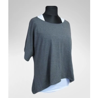 Tunika Anette z wydłużonymi bokami - trapezowa