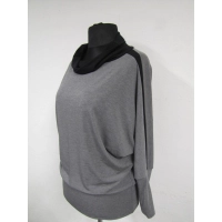 Bluza Ella - KIMONO z golfem z lampasami na rękawach