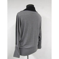 Bluza Ella - KIMONO z golfem z lampasami na rękawach