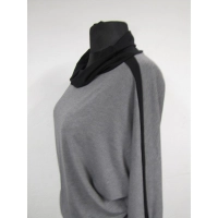 Bluza Ella - KIMONO z golfem z lampasami na rękawach