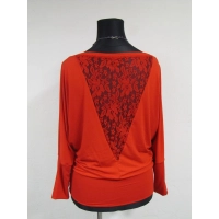 Bluzka Adelle XXL kimono z koronką na plecach