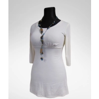 Tunika Betty trapezowa do leginsów XXL ecru