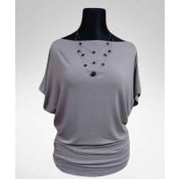 Tunika Nelly - kimono z marszczeniami na biodrach