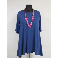 Tunika sukienka mini - mocno rozkloszowana