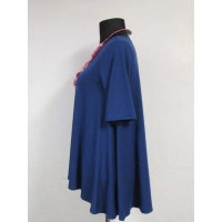 Tunika sukienka mini - mocno rozkloszowana