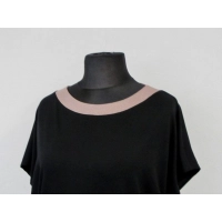 Bluzka Alison z dłuższym tyłem i brokatowym wykończeniem