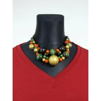 Adelle - luźna bluzka kimono z dekoltem i ściągaczami - rubinowa