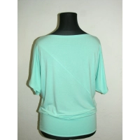 Bluzeczka kimono zdobiona biało/czarną lamówką