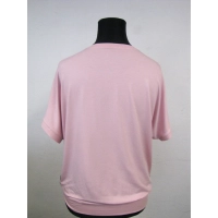 Bluzka z delikatnym jedwabnym przodem w różyczki