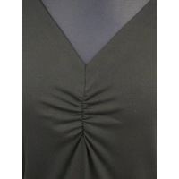 Bluzka Marika - maxi kimono z dekoltem i marszczeniem