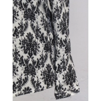 Elegancka bluzka koszulowa z czarno/ białym wzorem