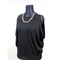 Bluzka wieczorowa z odkrytymi ramionami - styl oversize