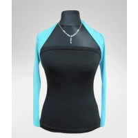 Bolerko narzutka z długim rękawem