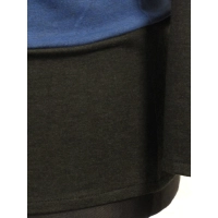 Bluzka Brenda XXL niebiesko/grafitowy sweter kimono