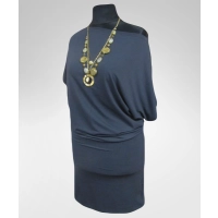 Sukienka Dajana - maxi tunika kimono krótki rękaw