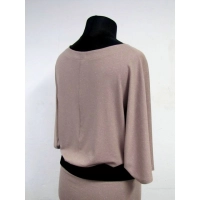 Sukienka Gaja wieczorowa z dekoltem - błyszcząca brokatem