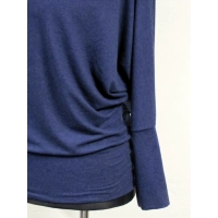 Bluzka Abba sweter kimono ze ściągaczami - ciemny niebieski